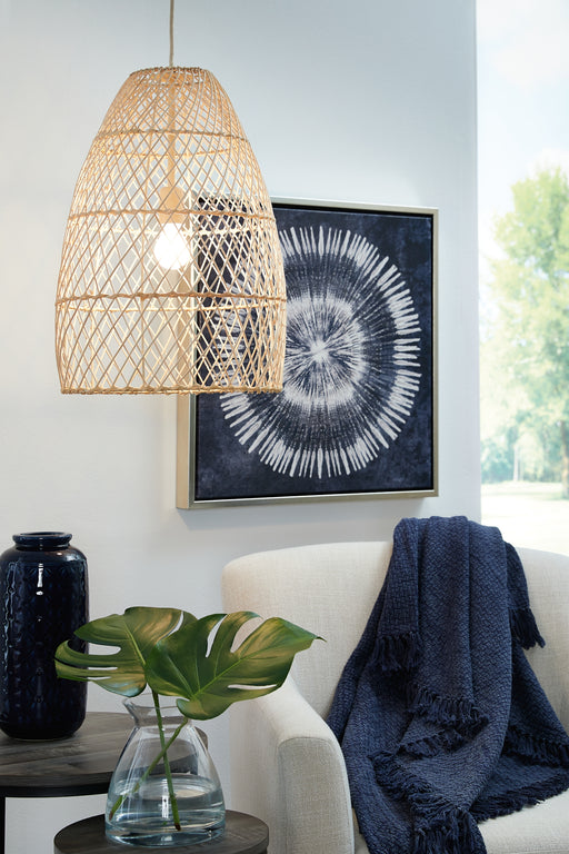 Ashley Express - Calett Rattan Pendant Light (1/CN) DecorGalore4U - Shop Home Decor Online with Free Shipping