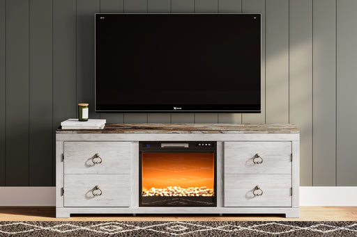 Ashley Express - Willowton TV Stand with Electric Fireplace DecorGalore4U - Shop Home Decor Online with Free Shipping