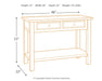 Ashley Express - Bolanburg Sofa Table DecorGalore4U - Shop Home Decor Online with Free Shipping