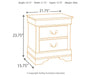 Ashley Express - Alisdair Two Drawer Night Stand DecorGalore4U - Shop Home Decor Online with Free Shipping