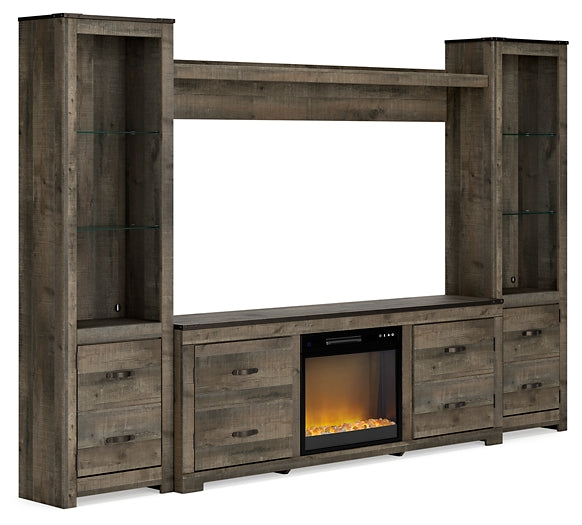 Ashley Express - Trinell 4-Piece Entertainment Center with Electric Fireplace DecorGalore4U - Shop Home Decor Online with Free Shipping