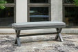 Ashley Express - Elite Park Bench with Cushion DecorGalore4U - Shop Home Decor Online with Free Shipping