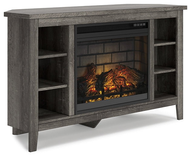 Ashley Express - Arlenbry Corner TV Stand with Electric Fireplace DecorGalore4U - Shop Home Decor Online with Free Shipping
