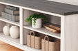Ashley Express - Dorrinson Medium Corner TV Stand DecorGalore4U - Shop Home Decor Online with Free Shipping