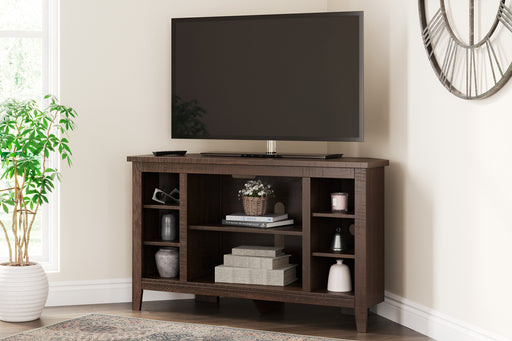 Ashley Express - Camiburg Corner TV Stand/Fireplace OPT DecorGalore4U - Shop Home Decor Online with Free Shipping