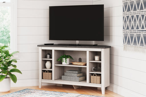 Ashley Express - Dorrinson Corner TV Stand/Fireplace OPT DecorGalore4U - Shop Home Decor Online with Free Shipping