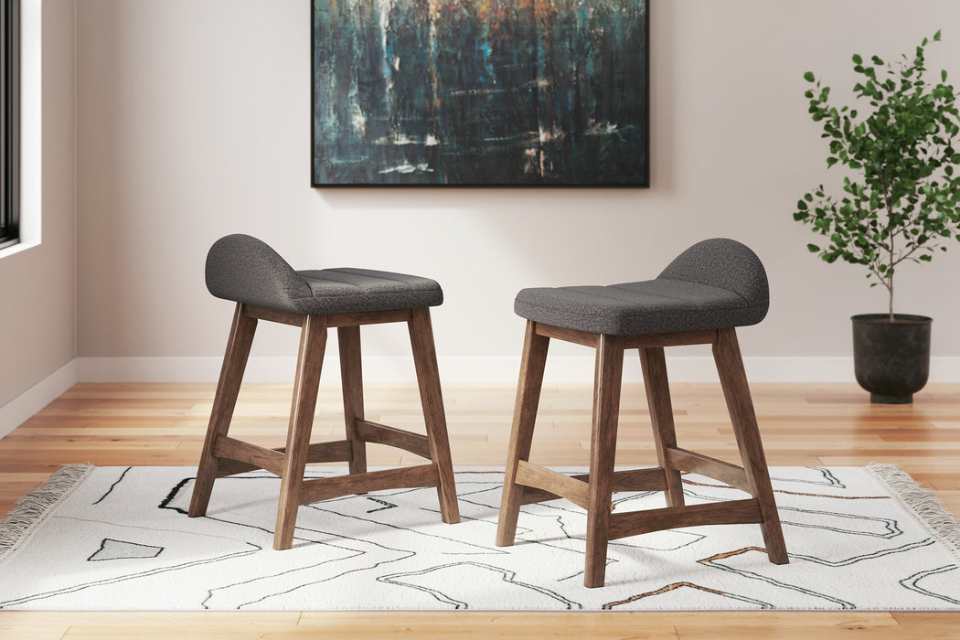 Ashley Express - Lyncott Upholstered Barstool (2/CN)