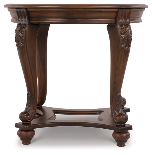 Ashley Express - Norcastle Round End Table DecorGalore4U - Shop Home Decor Online with Free Shipping