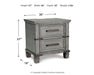 Ashley Express - Russelyn Two Drawer Night Stand DecorGalore4U - Shop Home Decor Online with Free Shipping