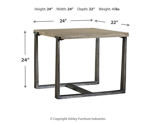 Ashley Express - Dalenville Rectangular End Table DecorGalore4U - Shop Home Decor Online with Free Shipping