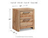Ashley Express - Hyanna Two Drawer Night Stand DecorGalore4U - Shop Home Decor Online with Free Shipping