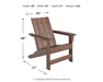 Ashley Express - Emmeline Adirondack Chair DecorGalore4U - Shop Home Decor Online with Free Shipping